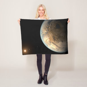 Kepler-186f Orbitande en avlägsen stjärna. Fleecefilt