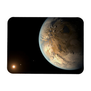 Kepler-186f Orbitande en avlägsen stjärna. Magnet
