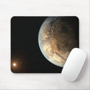 Kepler-186f Orbitande en avlägsen stjärna. Musmatta