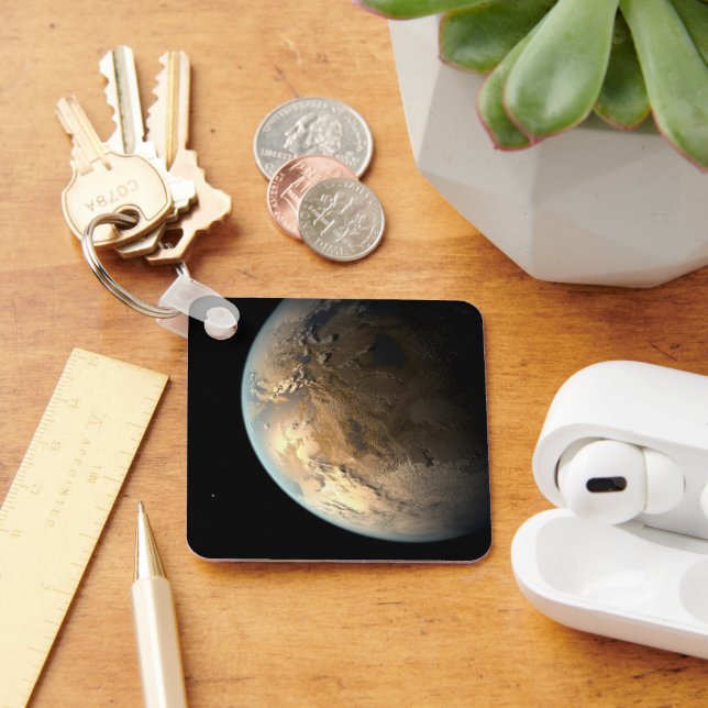 Kepler-186f Orbitande en avlägsen stjärna. Nyckelring (Skrivbord)