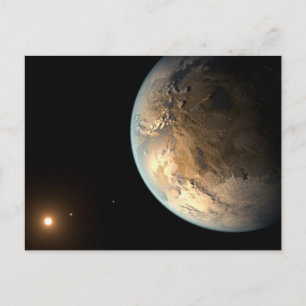 Kepler-186f Orbitande en avlägsen stjärna. Vykort