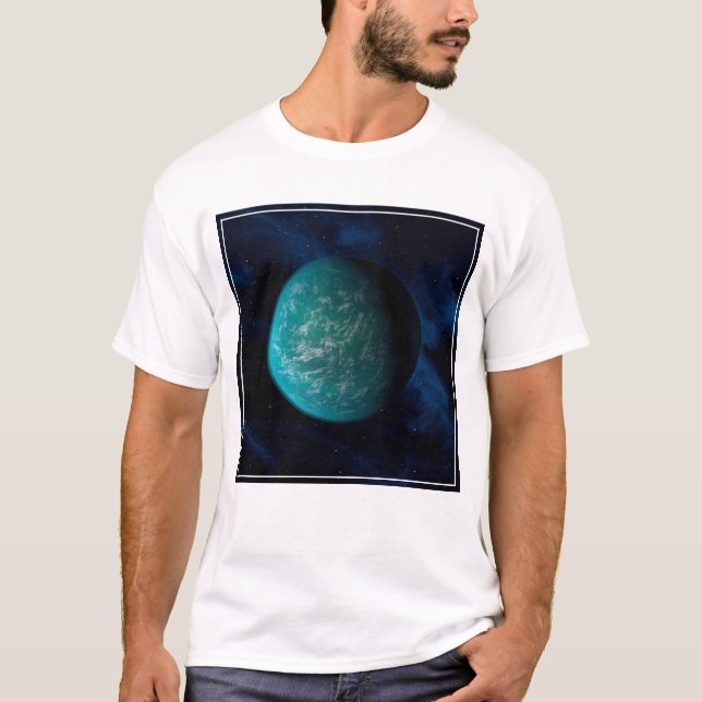 Kepler 22b, en Extrasolar Planet. T Shirt (Framsida)