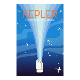 Kepler - Exploration of the Universe Fototryck
