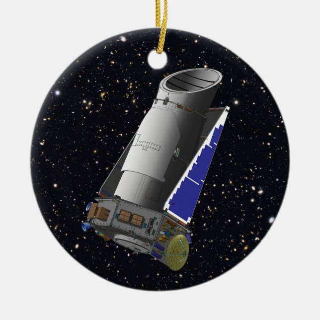 Kepler Space Telescope Julgransprydnad Keramik (Framsidan)