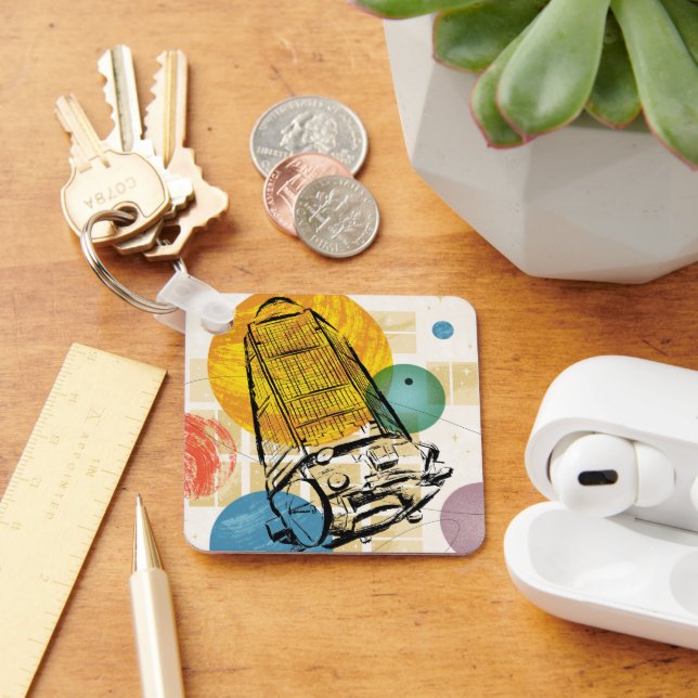 Kepler Space Telescope Poster. Nyckelring (Skrivbord)