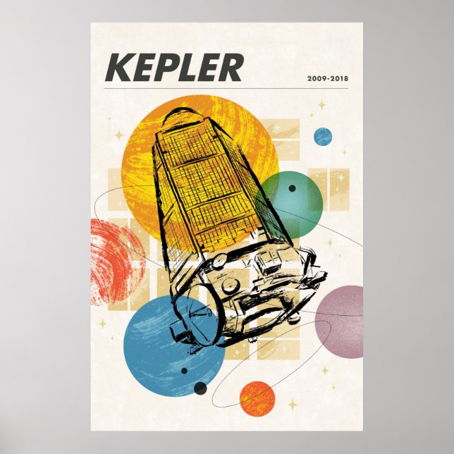 Kepler Space Telescope Poster. Poster (Framsidan)