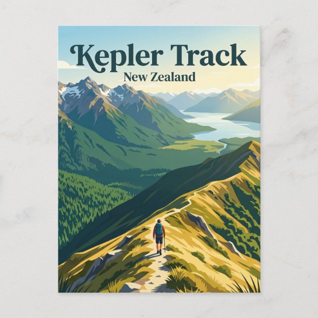 Kepler Track Nya Zeeland Vykort (Framsida)