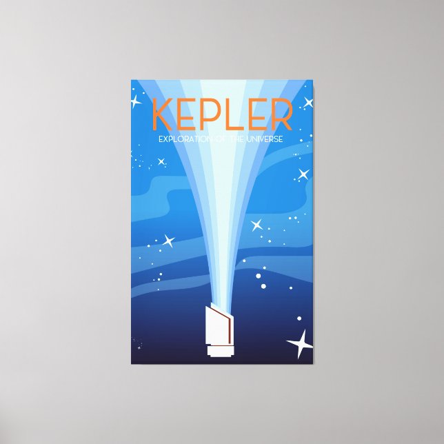 Kepler - Utforskning av universum Canvastryck (Framsida)