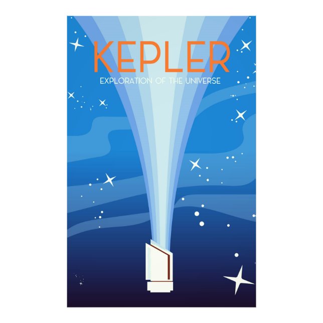 Kepler - Utforskning av universum Fototryck (Framsidan)