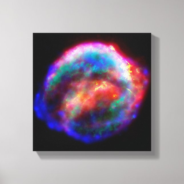 Keplers supernovarest NASA Hubble rymdfoto Canvastryck (Framsida)
