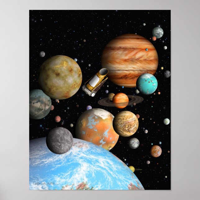 Keplers världar poster (Framsidan)