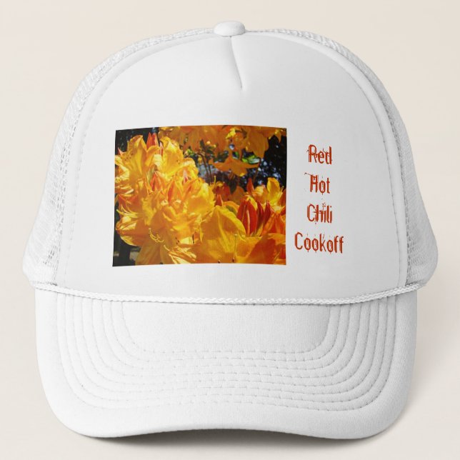 Keps Röd Het Chili Kokkonkurrens Trucker Kepsar tä (Framsida)