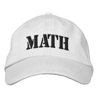 Kepsar MATH Make America Think Broderad Låg Profi