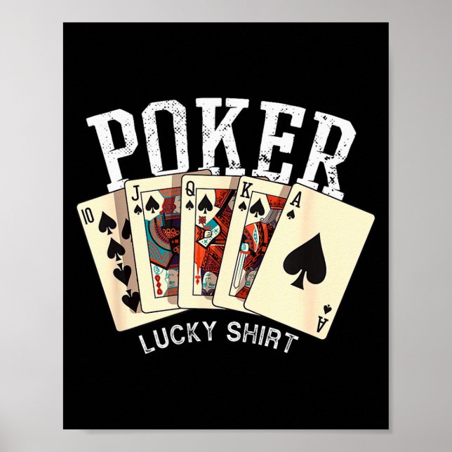 Ker Lucky Shirt Ker Player Gambling Funny Ker  Poster (Framsidan)