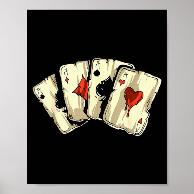 Ker Player Texas Holdem - Card Game Ker  Poster (Framsidan)