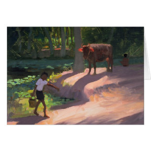 Kerala avkrokar Indien 1996 Hälsningskort