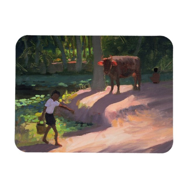 Kerala Backwater India 1996 Magnet (Horisontell)