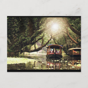 Kerala-båthus Vykort