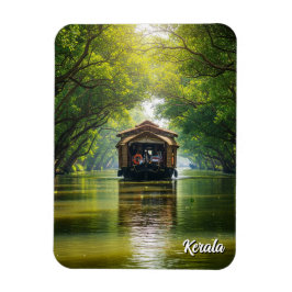 Kerala Houseboat Indien Magnet