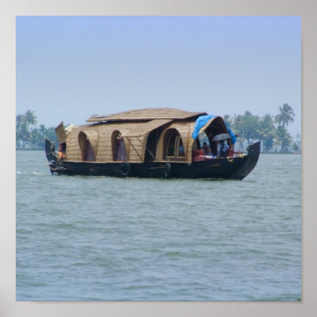 Kerala Houseboat Poster (Framsidan)