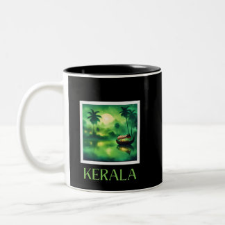 kerala india Två-Tonad mugg