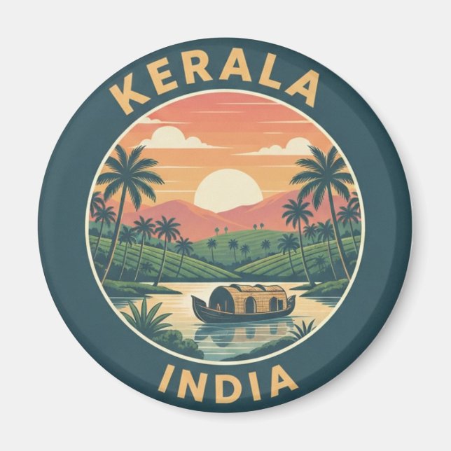 Kerala Indien Magnet (Framsidan)