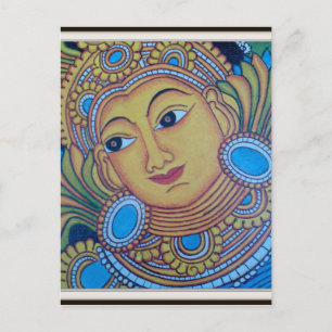 KERALA [INDIEN] VINTAGE MURAL VYKORT