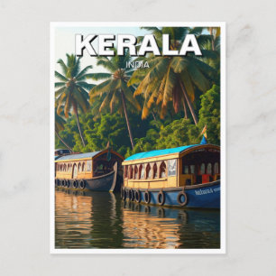 Kerala Indien Vykort