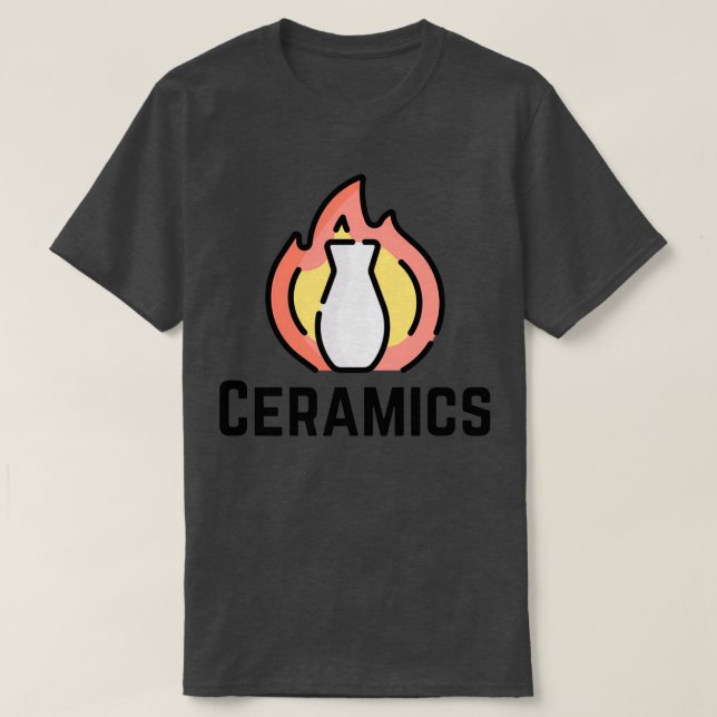 Keramics Kiln Fire Pottery Clay T Shirt (Design framsida)