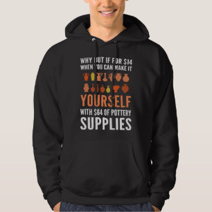 Keramik för krukmakare krukmakare och keramisk kon hoodie