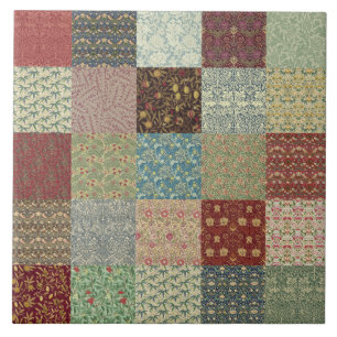 Keramik för William Morris Patchworktäcke Kakelplatta