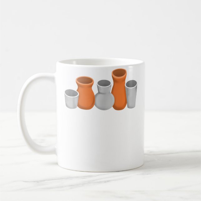 Keramik Konsthantverk Kaffemugg (Vänster)