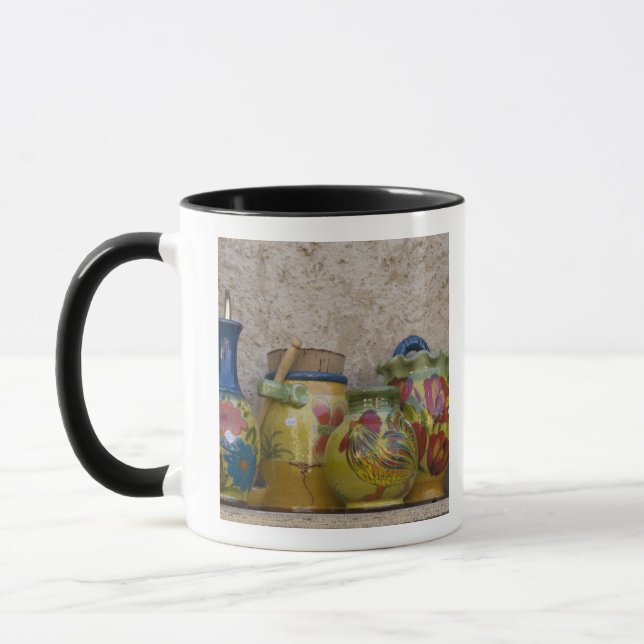 Keramik, Moustiers-Sainte-Marie, Provence, Mugg (Vänster)