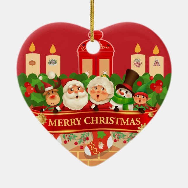 Keramik-Ornament Julgransprydnad Keramik (Baksidan)