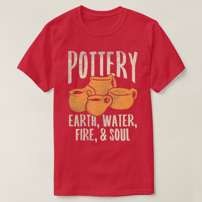 Keramik, potterier t shirt (Design framsida)