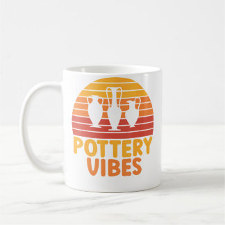Keramik Vibes Vintage Retro Kläder För Unisex Kruk Kaffemugg