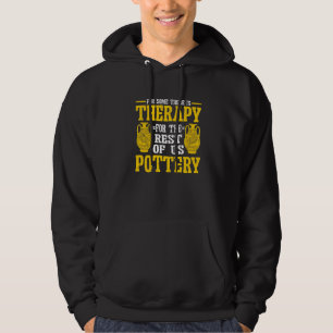 Keramiker Konstnär Jag älskar krukmakeri Hoodie