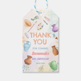 Keramikmålning Födelsedag Presentetikett