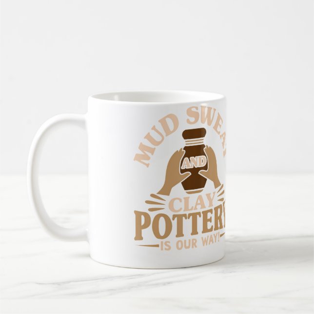 Keramiktillverkare Mud Sweat And Clay Lera Kaffemugg (Vänster)