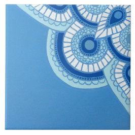 Keramisk blått och turkos Tile Kakelplatta