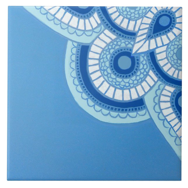 Keramisk blått och turkos Tile Kakelplatta (Skapare uppladdad)