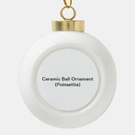 Keramisk Boll-prydnad (Poinsettia) Julgranskula Keramik