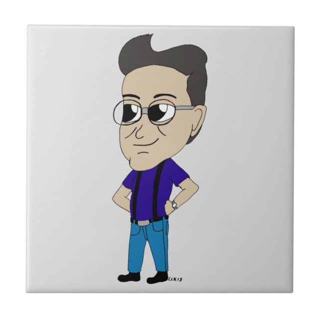 keramisk bricka i chibi kakelplatta (Framsidan)