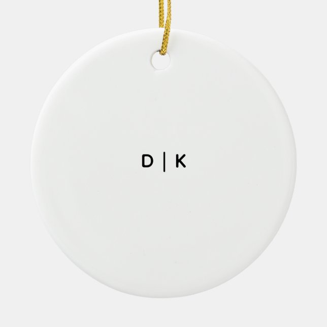 Keramisk cirkelornament julgransprydnad keramik (Framsidan)