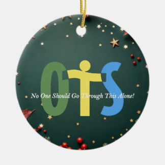 Keramisk cirkulär prydnadsföremål julgransprydnad keramik