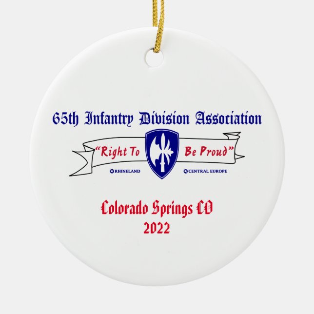 Keramisk cirkulär prydnadsföremål julgransprydnad keramik (Framsidan)