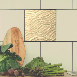 Keramisk dekorativ Tile Ocher vatten-utseende Kakelplatta