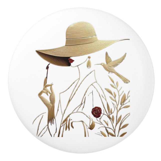 Keramisk Dragstång Knopp (Framsidan)