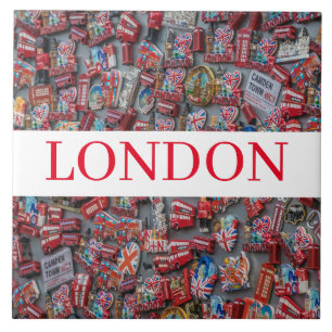 Keramisk fotopanel i London souvenirer Kakelplatta