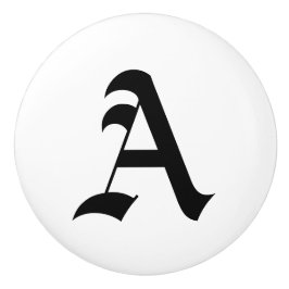 Keramisk gotisk brevknopp knopp